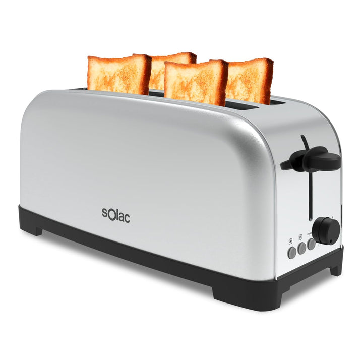 Solac 650G000100911 TL5419 Yé toaster, Edelstahl 2 Lange Schlitze|Edelstahl, 2 Lange Schlitze|Edelst