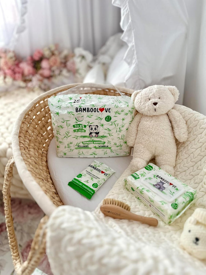 10x 60pcs - Bambus-Feuchttücher - Hypoallergene Baby-Feuchttücher - Besonders weiche und sanfte Feuc