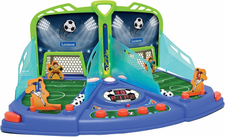 Lexibook, elektronisches Fussballspiel mit Licht- und Soundeffekten für 2 Spieler, Blau/Grün, JG945