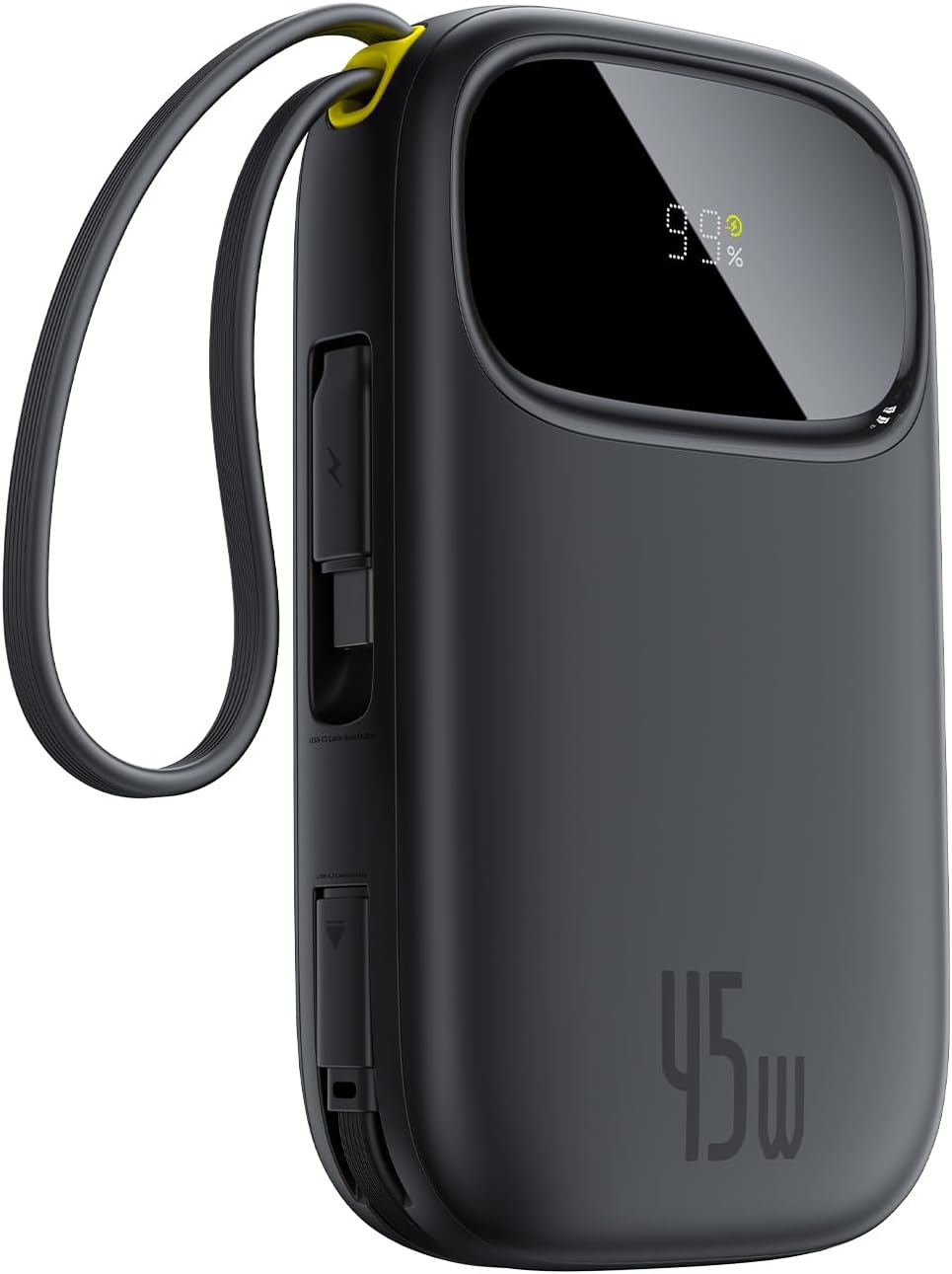 Baseus QPow3 Powerbank 45W 20000mAh mit 2 integriertem USB-C Kabel, Power Bank PD3.0 QC4.0, 3 USB C