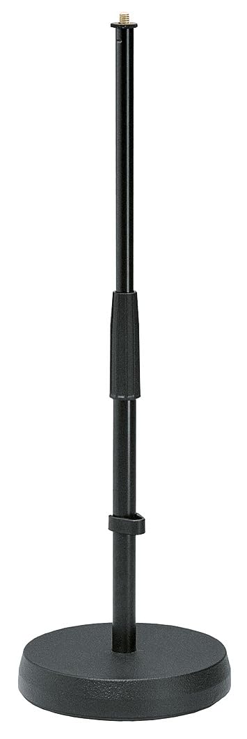 K&M 233 Tischstativ Schwarz – Stufenlos verstellbare Höhe 35,5 - 58 cm – 3/8“ Gewindeanschluss, Trit