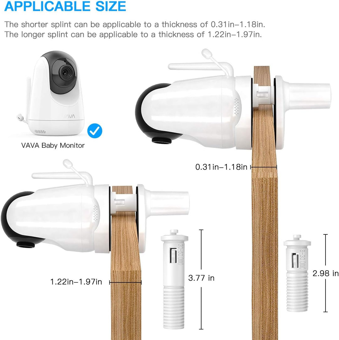 HOLACA Babyphone Clip Halterung für FAKEME/VAVA Babyphone mit Kamera 5 Zoll 720P IPS HD Display Vide