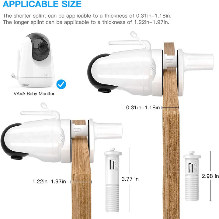 HOLACA Babyphone Clip Halterung für FAKEME/VAVA Babyphone mit Kamera 5 Zoll 720P IPS HD Display Vide
