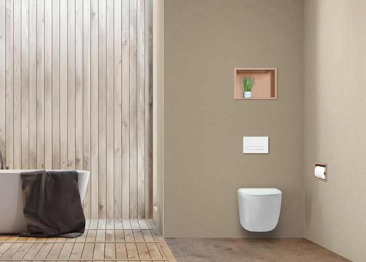 Balneo Toilettenpapierhalter aus Edelstahl, Toilettenpapierhalter für Badzimmer, Installation in der