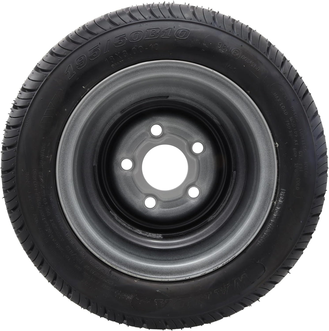 Komplettrad 195/50 B 10 98N Rad Reifen 18x8.0-10 B62 Felge Stahl 6.00x10 oder 18x8.0x10-195 50