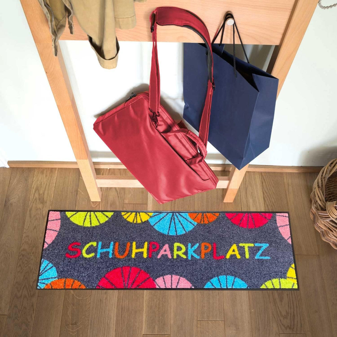 Salonloewe Schuhparkplatz Umbrella Fussmatte 30 x 100 cm Minimatte Eingangs-Matte Fussabtreter bunt