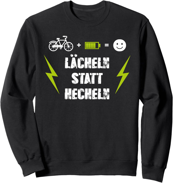 E-Bike Fahrer Witzig Lustig Akku Mountainbike Sweatshirt