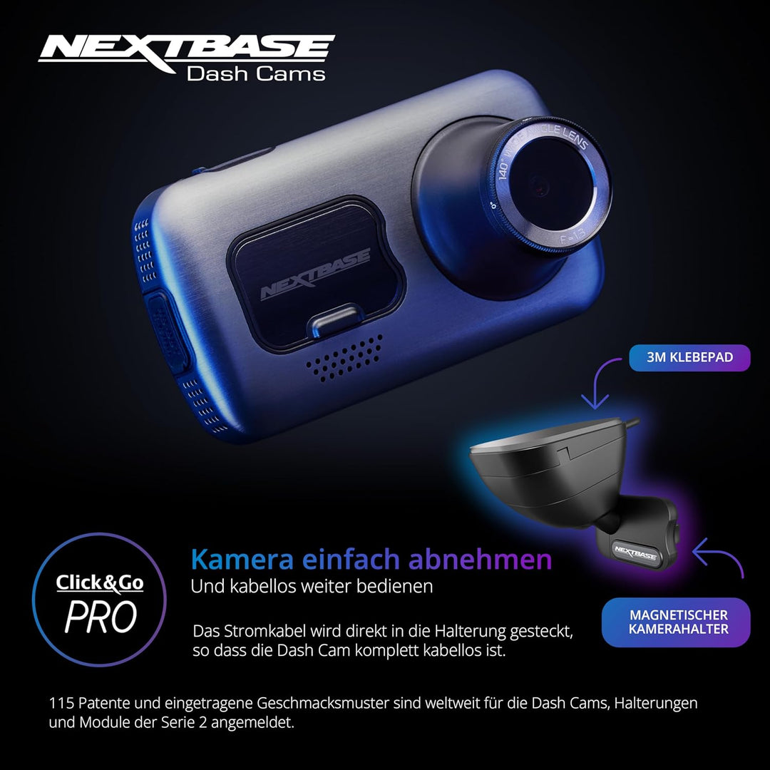 Nextbase 622GW – Autokamera Dashcam Auto – ultraklaren 4K/30fps Aufzeichnung- Super Slow Motion mit