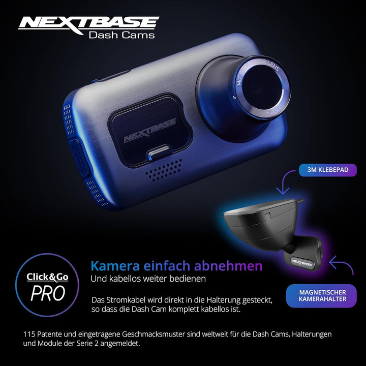 Nextbase 622GW – Autokamera Dashcam Auto – ultraklaren 4K/30fps Aufzeichnung- Super Slow Motion mit