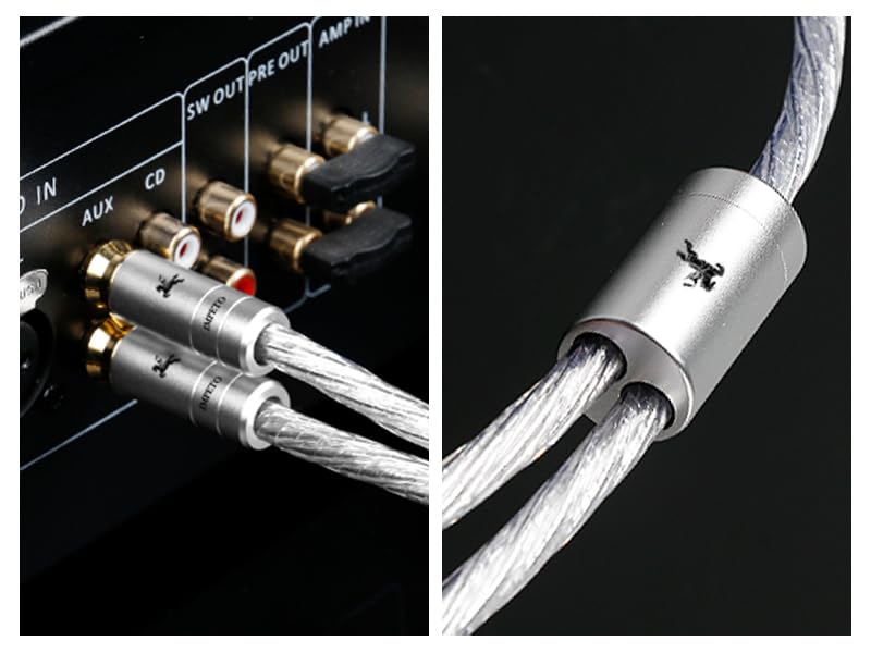Impeto Cinch auf Klinke 3,5mm Kabel high end S-OCC Klinke auf 2x Cinch adapter Y Kabel 3.5mm aux auf