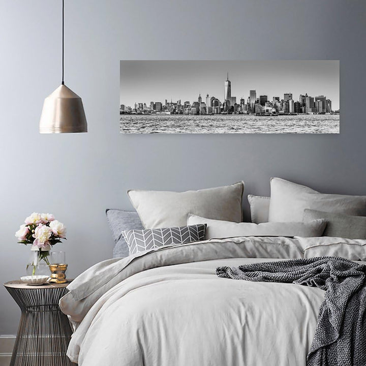 Feeby Bilder Gebäude Wolkenkratzer 90x30 cm Wohnzimmer Schlafzimmer Büro Flur Küche Wandbilder Moder