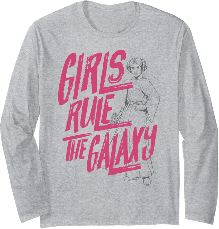 Star Wars Princess Leia Girls Rule The Galaxy Langarmshirt