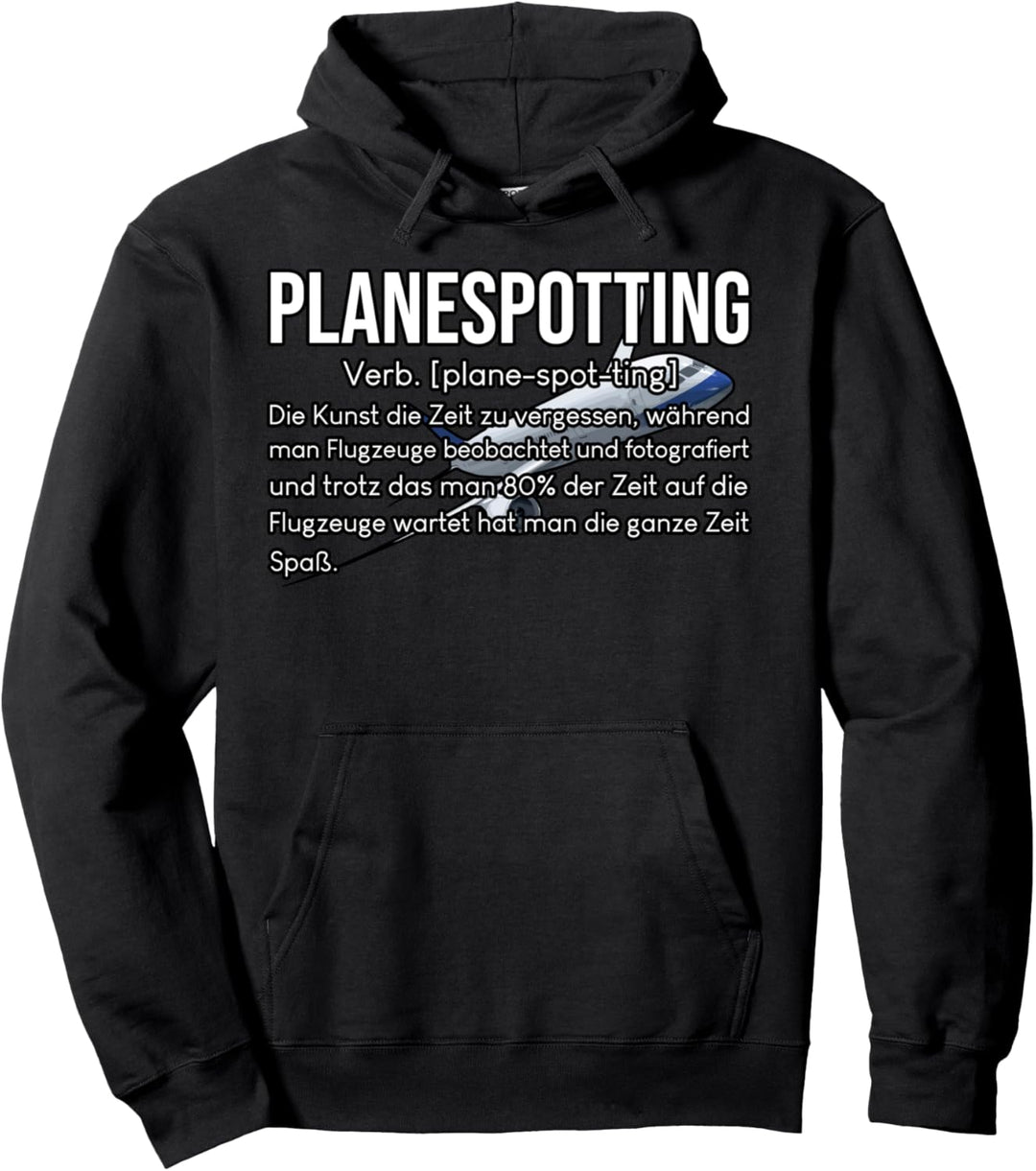 Planespotting Flieger Fotograf Flugzeuge Hobby Planespotter Pullover Hoodie
