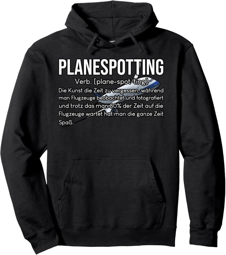 Planespotting Flieger Fotograf Flugzeuge Hobby Planespotter Pullover Hoodie
