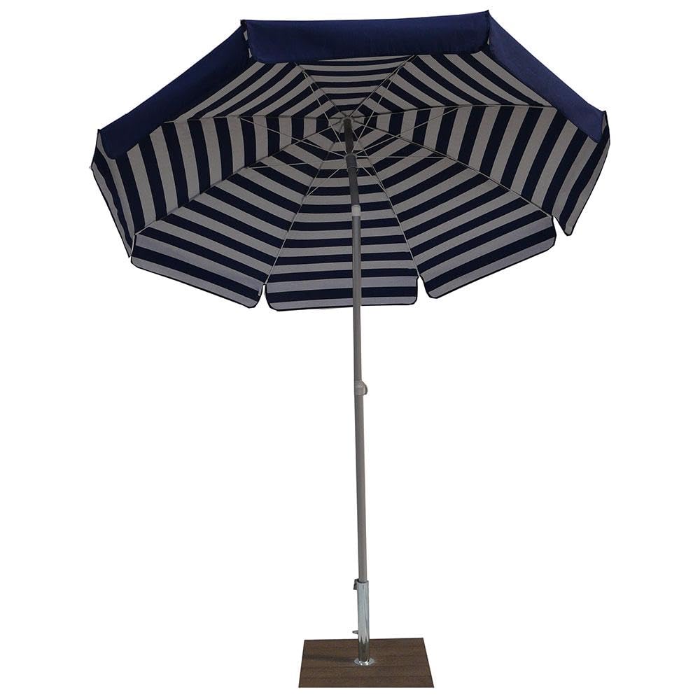 Maffei Art 181 Venezia Sonnenschirm rund Baumwolle Duplex Durchmesser 200 cm Made in Italy blau, bla