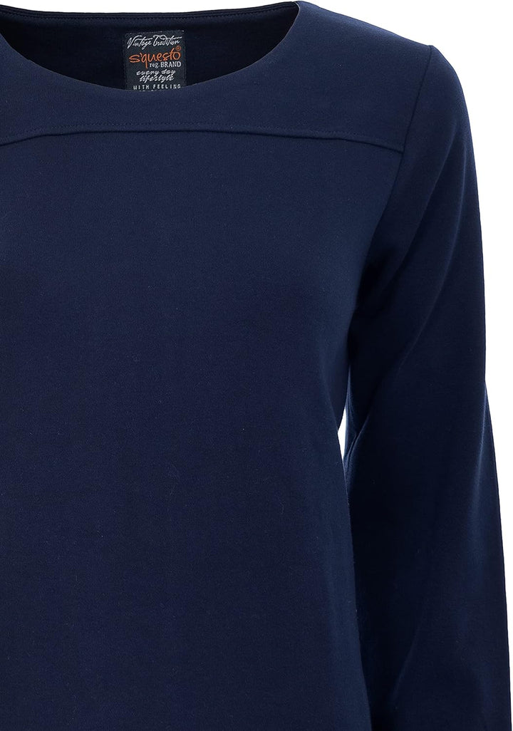 s`questo Damen Sweater Casual 34 Blau, 34 Blau