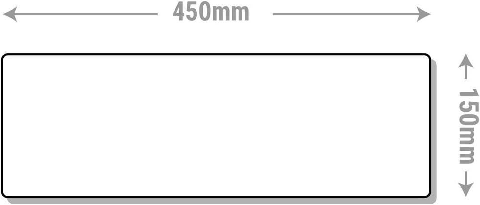 VSafety englisches Warnschild „Fire Exit“, 450 x 150 mm, fester Kunststoff, leuchtet in der Dunkelhe