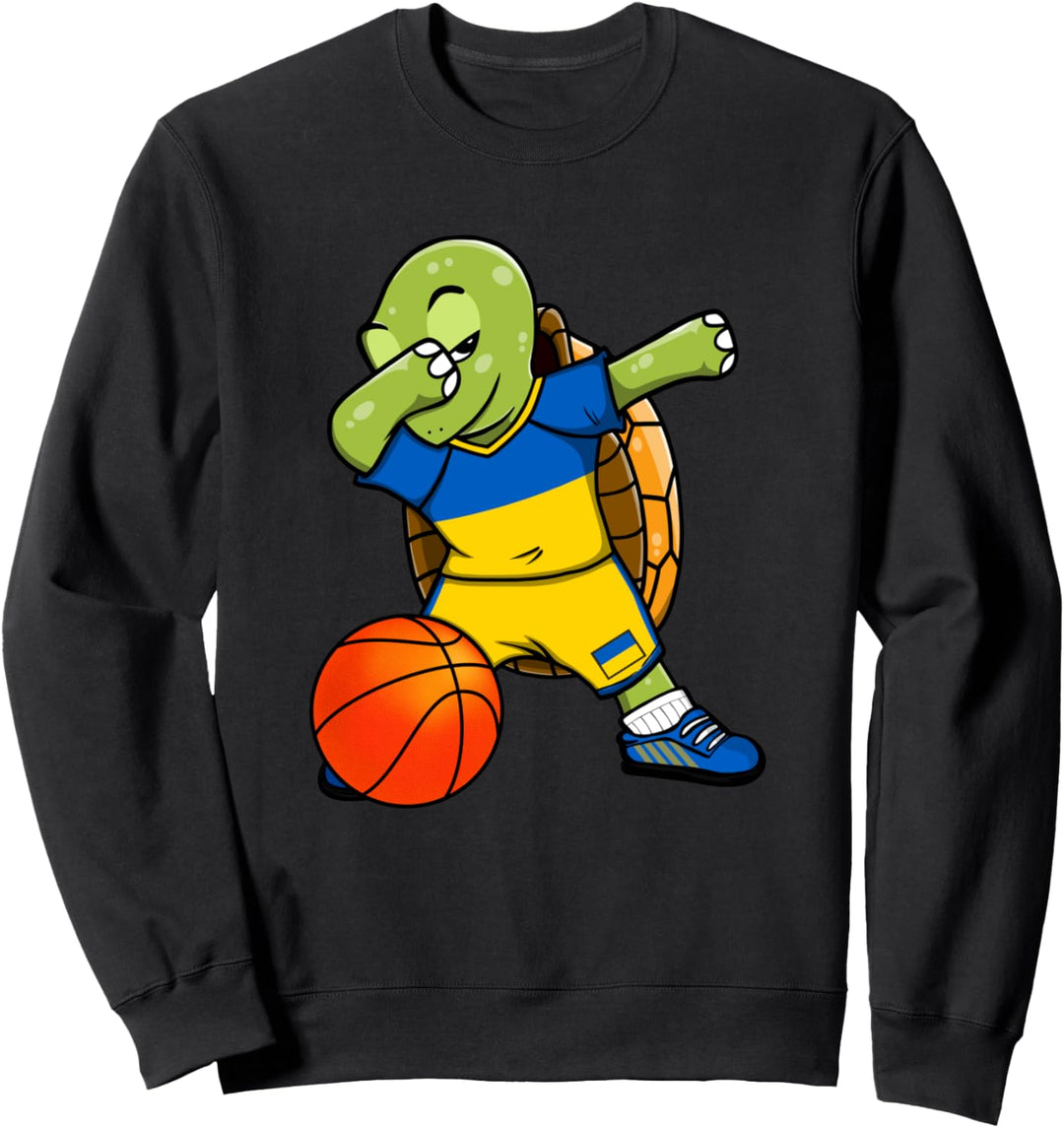 Ukrainische Basketball-Trikot, Motiv: Dabbing Turtle Sweatshirt