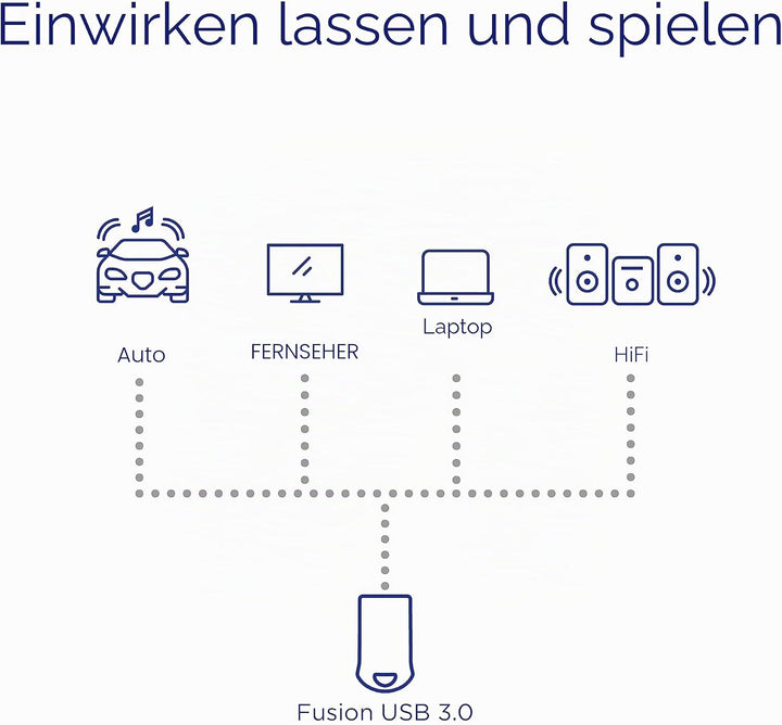 Integral 128GB USB-Speicher 3.2 Gen 1 Flash-Laufwerk Fusion mit Metallgehäuse, bis zu 110MB/s Fusion
