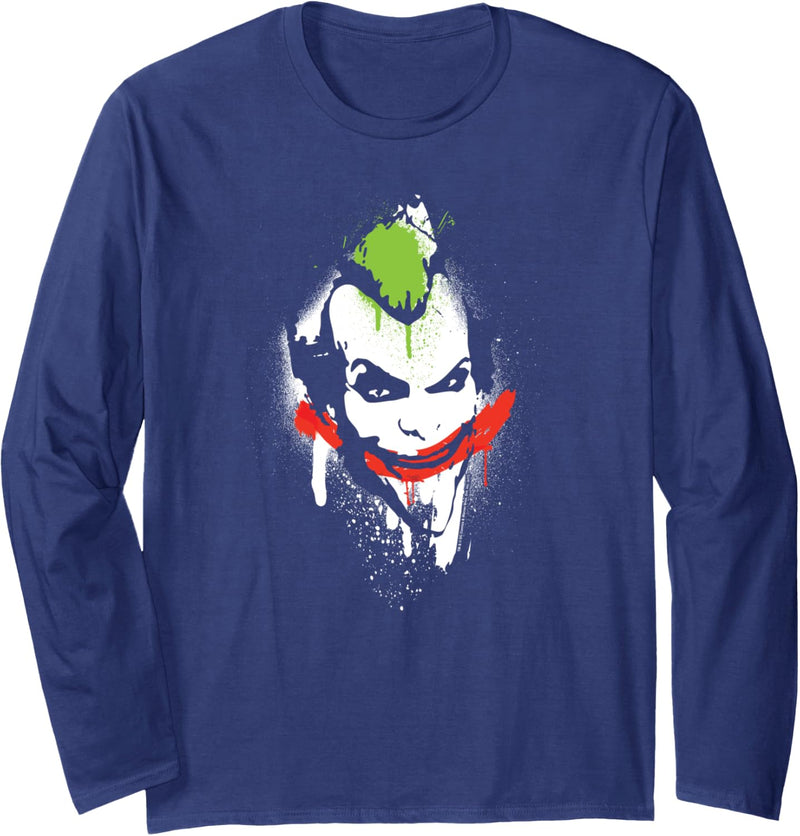 Batman: Arkham City The Joker Spraypaint Smile Langarmshirt