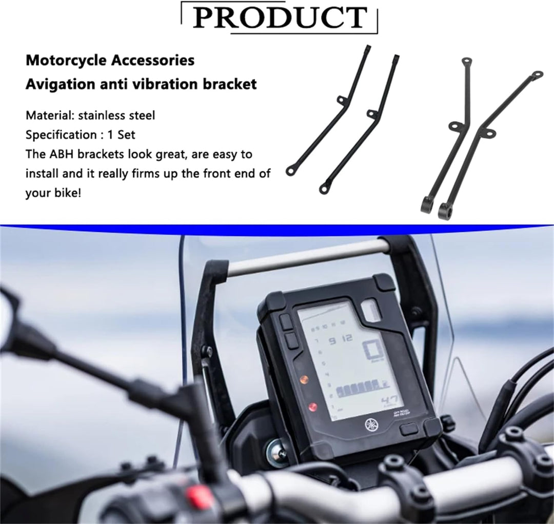 YIEBA Motorrad Anti-Drop-Kopfhalterung Avigation Anti-Vibrations-Halterung Anti-Bobble-Head-Halterun