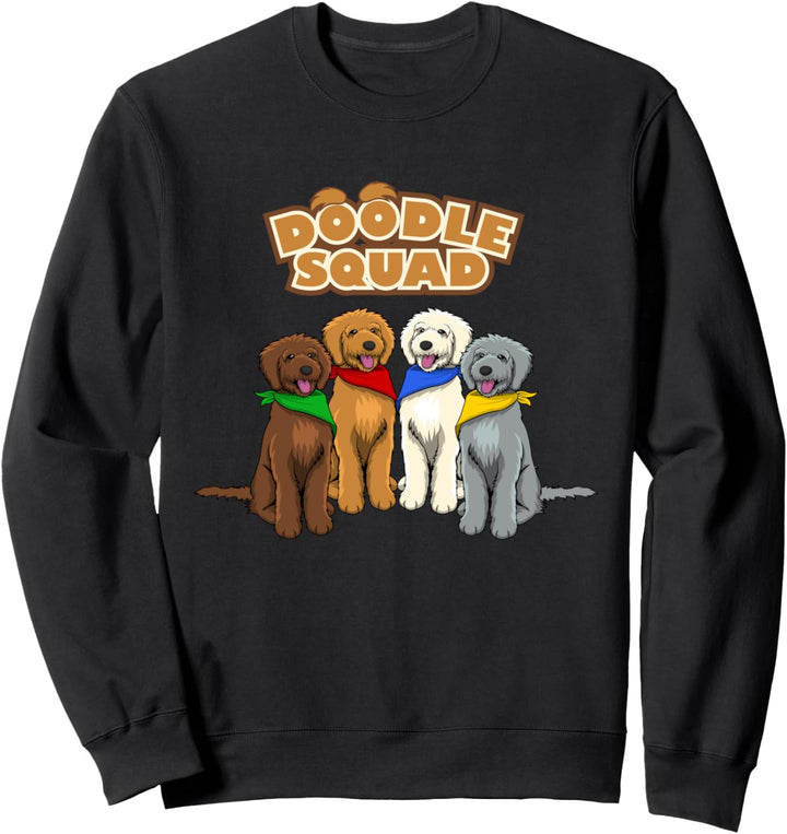 Doodle Squad Lustiger Goldendoodle Hund Sweatshirt
