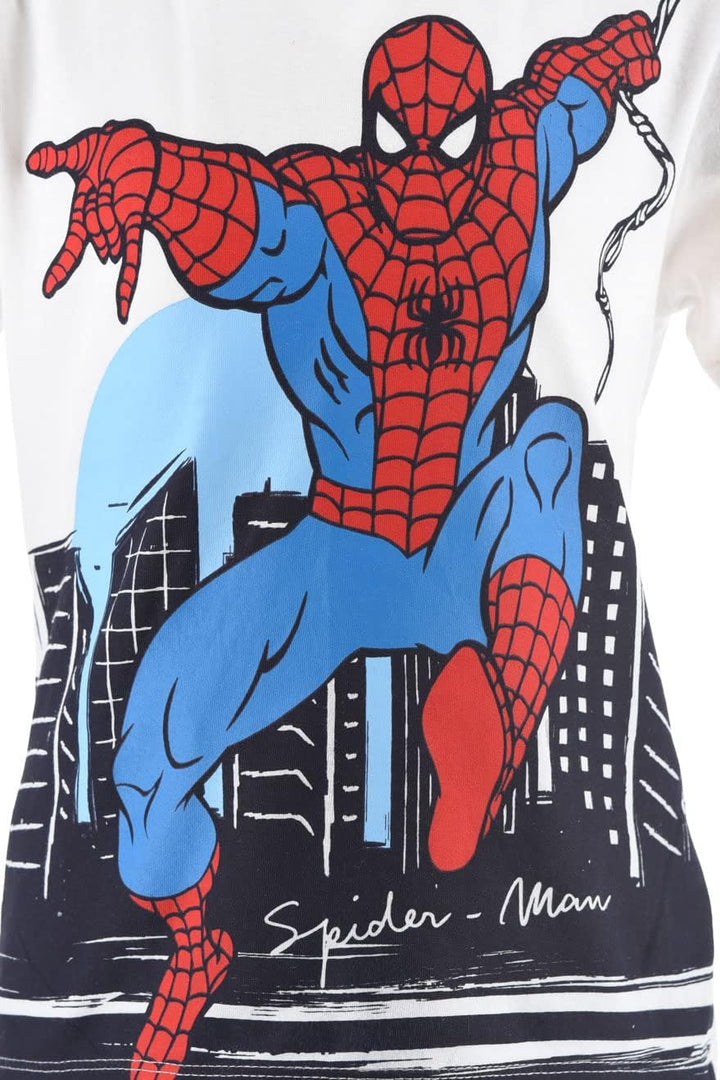 Characters Cartoons Spiderman Marvel Avengers – Set aus 2 Teilen aus T-Shirt und Shorts – Frühling u