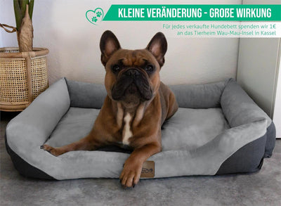 normani Hundebett Hundekissen für kleine, mittlgrosse und grosse Hunde - waschbare Hundekörbchen 80x