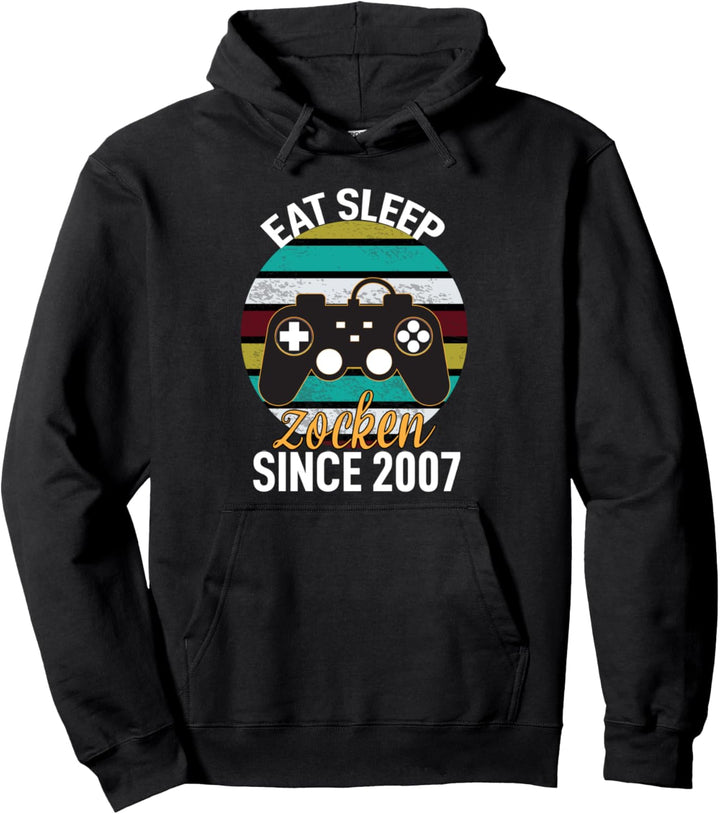 Gamen Headset Spieler Daddeln Online Zockerin Evolution Pullover Hoodie