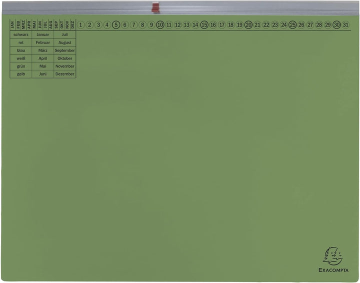 Exacompta 370125B 25er Pack Premium Kanzlei Hängehefter Exaflex Linksheftung, aus extra starkem Recy