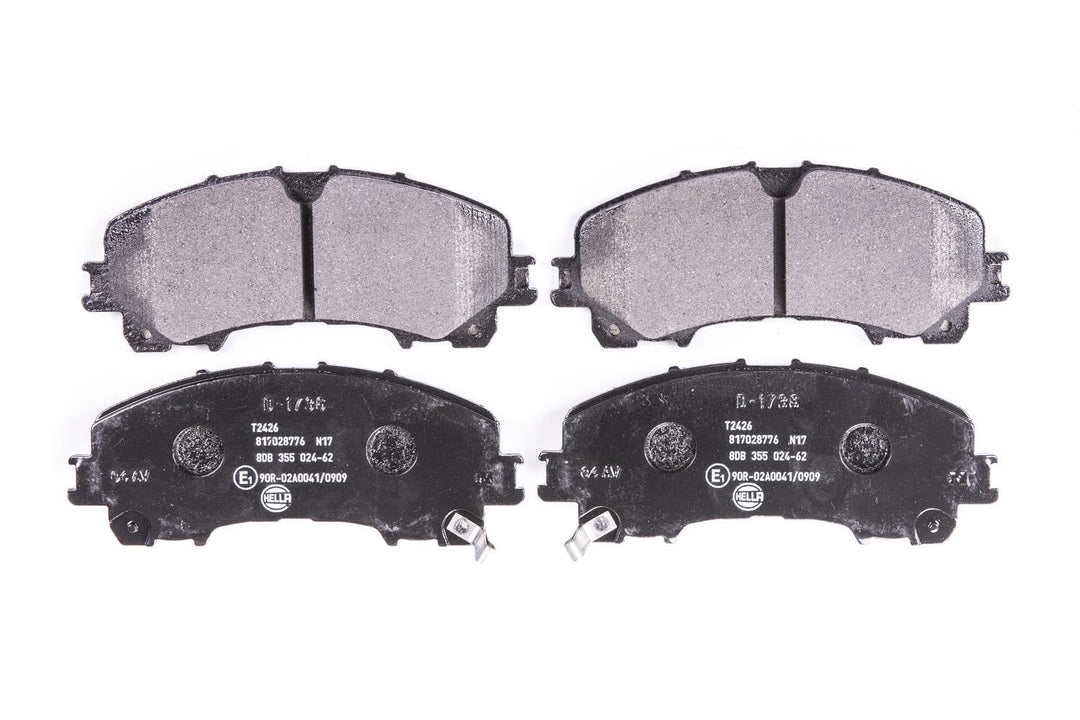 HELLA PAGID 8DB 355 024-621 Bremsbelagsatz - T2426 - Dicke/Stärke: 15.8mm - mit akustischer Verschle