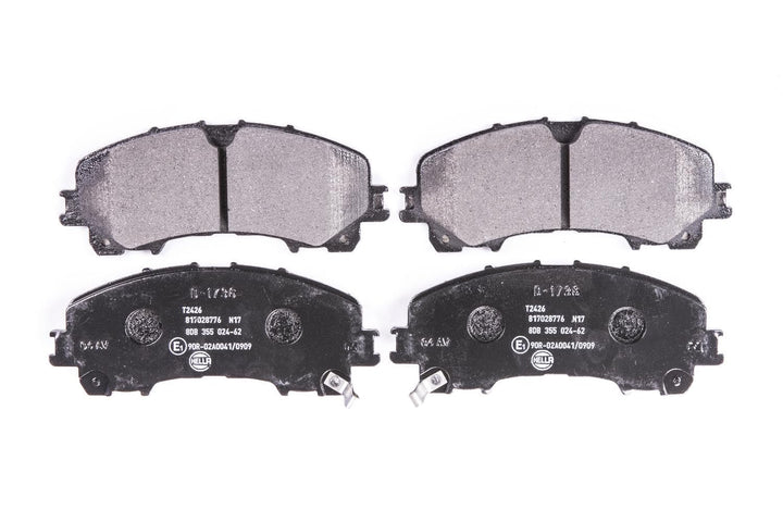 HELLA PAGID 8DB 355 024-621 Bremsbelagsatz - T2426 - Dicke/Stärke: 15.8mm - mit akustischer Verschle