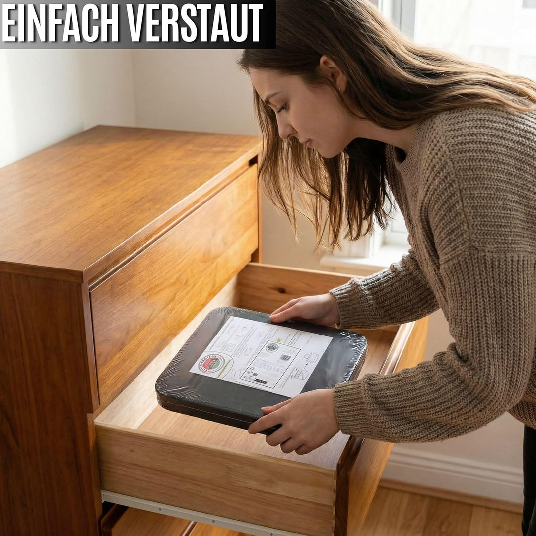 Gelber Sack Ständer 90L – Stabiler Müllsackständer für Gelbe Säcke 60–120L mit Halteclips & Metallra