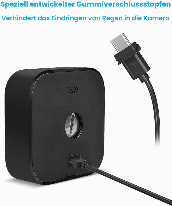 5 W Solarpanel für Blinkkamera im Freien, Solarpanel-Ladegerät mit Akku, kompatibel mit New Blink Ou