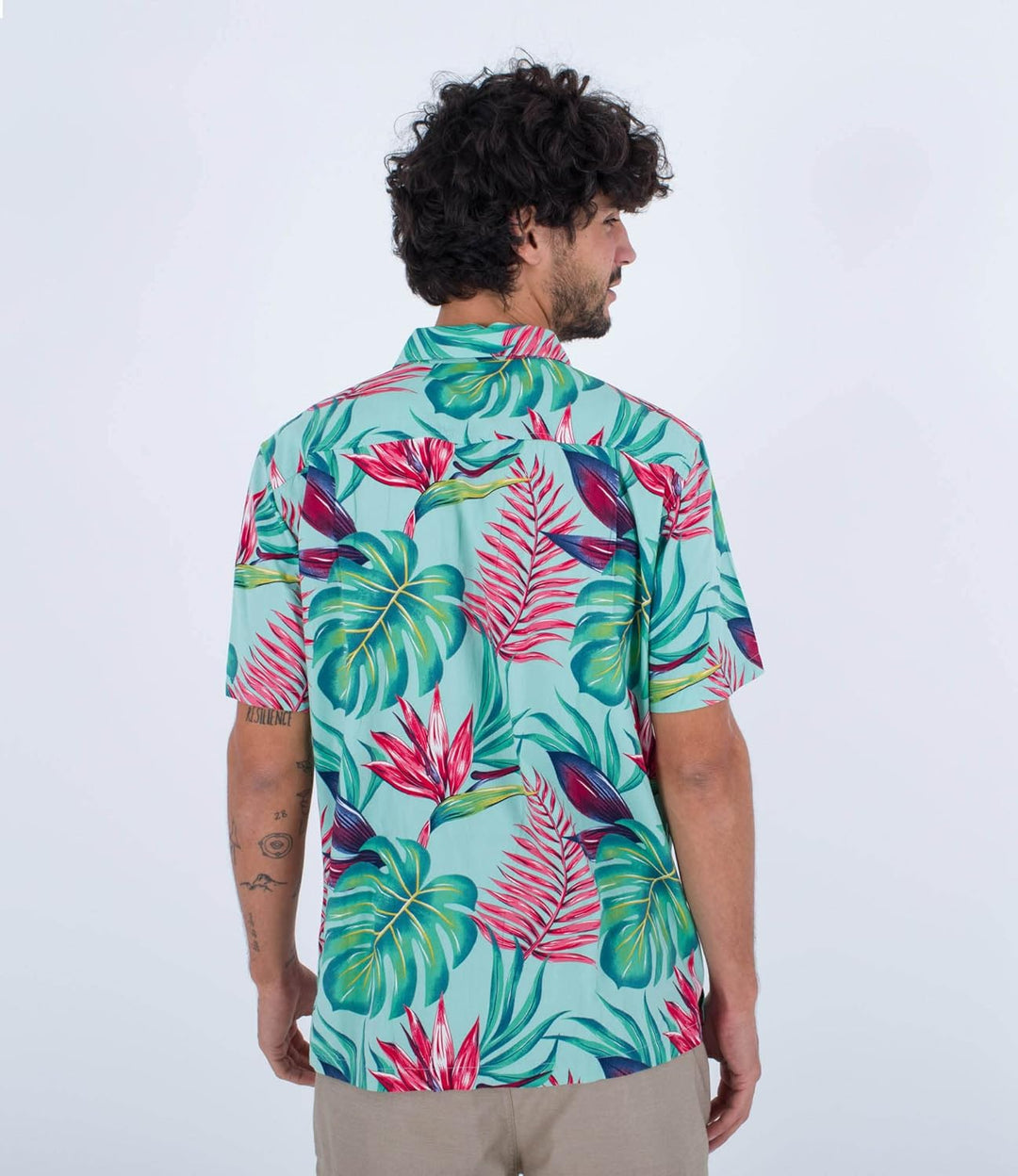 Hurley Herren Rincon S/S Hemd S Tropical Mist, S Tropical Mist