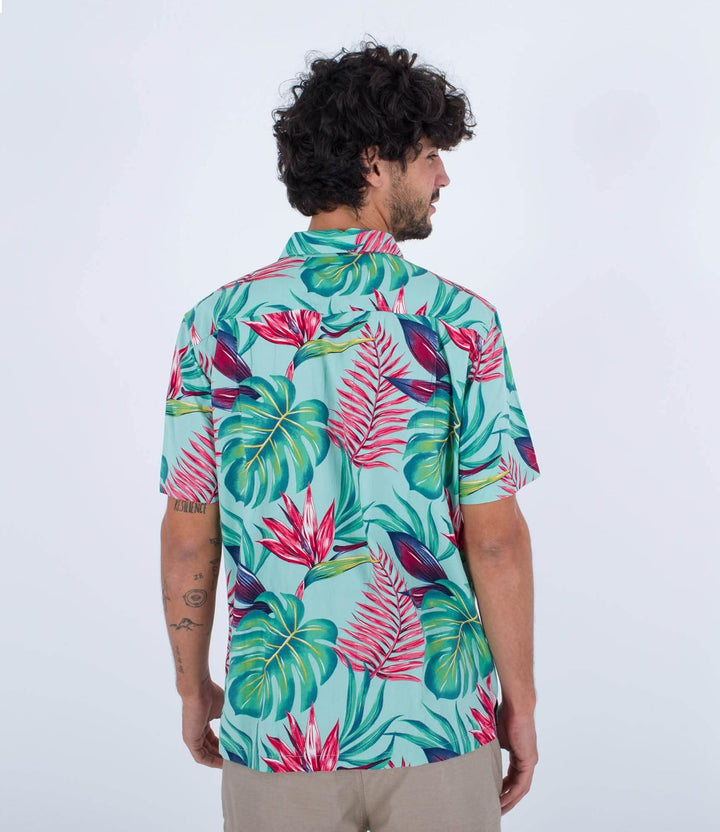 Hurley Herren Rincon S/S Hemd S Tropical Mist, S Tropical Mist