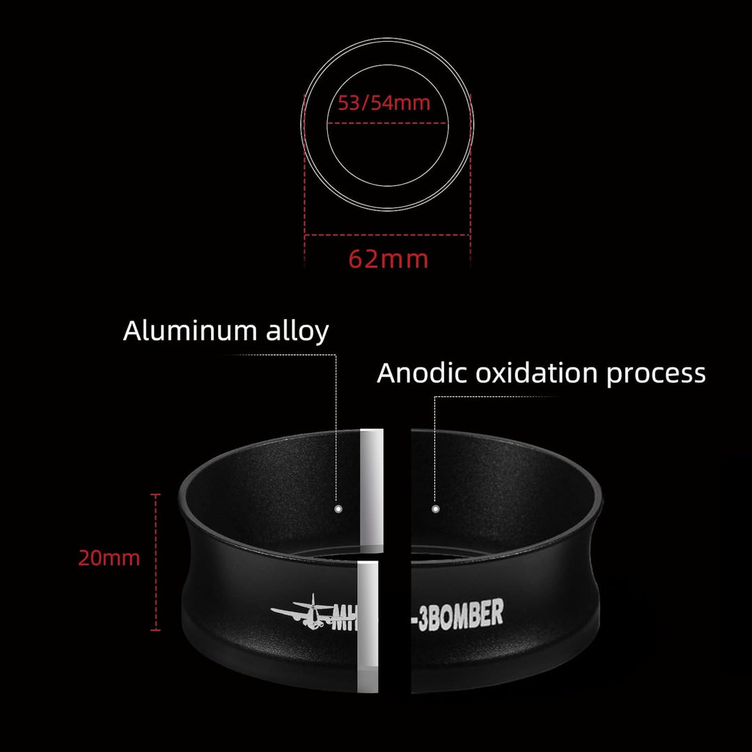 MHW-3BOMBER 54mm Espresso Dosiertrichter Magnetischer Kaffeedosierring Siebträger Trichter Barista T