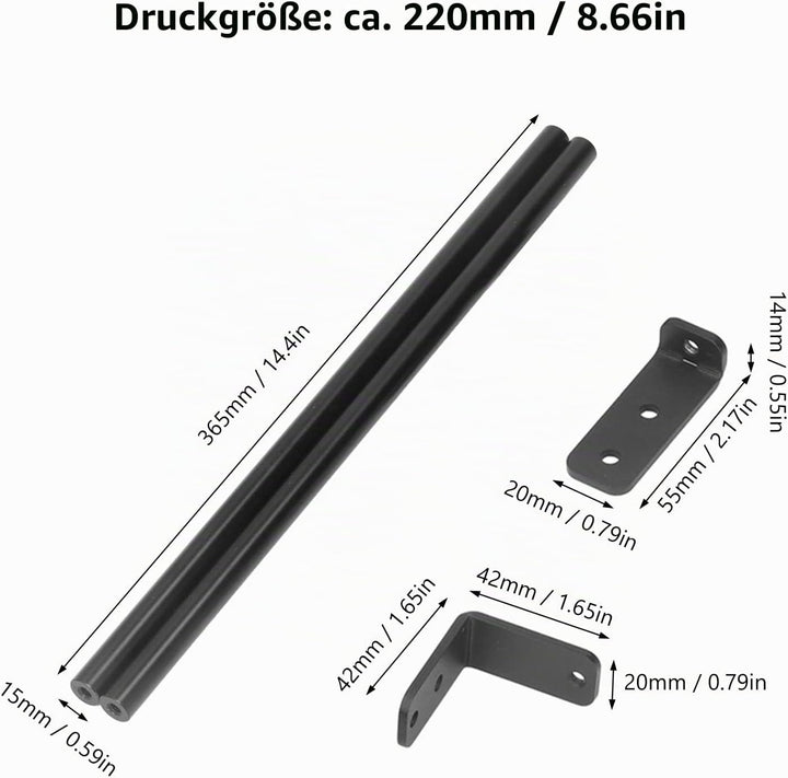 Stützstangen-Set DIY-Upgrade Stützstangen-Set für Ender 3 Stützstangen-Set 3D-Drucker-Teilezubehör f