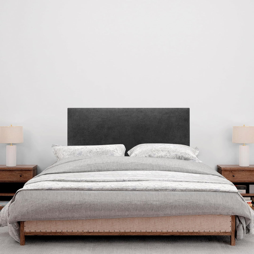 DHOME Kopfteil aus Kunstleder oder Stoff AQUALINE Glattes gepolstertes Kopfteil Luxusbett Kopfteil (