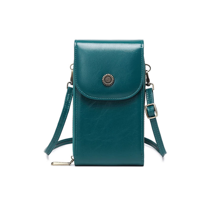 PORRASSO Handy Umhängetasche Damen Mode Handytasche mit RFID Schutz Mädchen Schultertasche PU Wasser