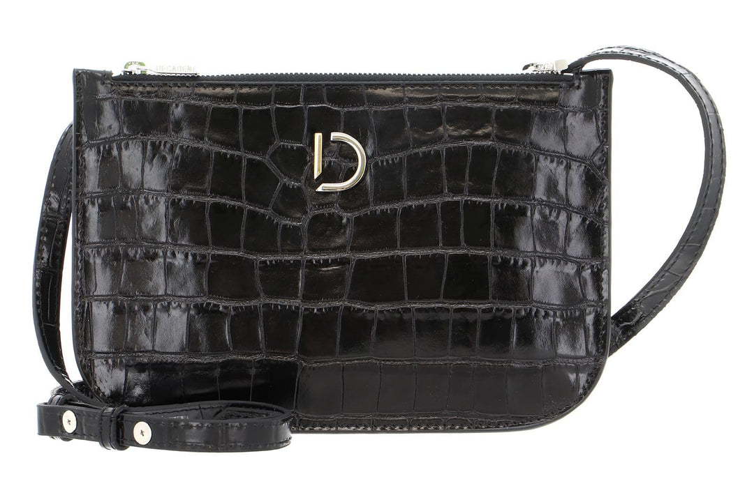 DECADENT Marcia Small Double Bag Croco black