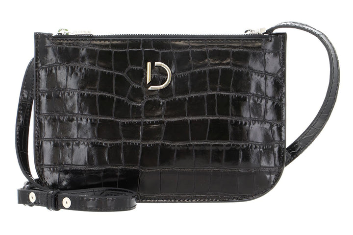DECADENT Marcia Small Double Bag Croco black