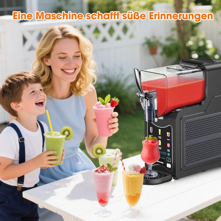 Richday Slush Eis Maschine, 2L Kapazität, LED Display, WhisperChill Technologie, 6 Programme, für Mi