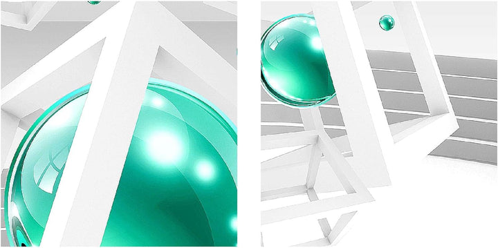 Runa Art Bild 3D Abstrakt Wandbilder auf Vlies Leinwand 5 Teilig Wanddekoration Wohnzimmer 010956a 1