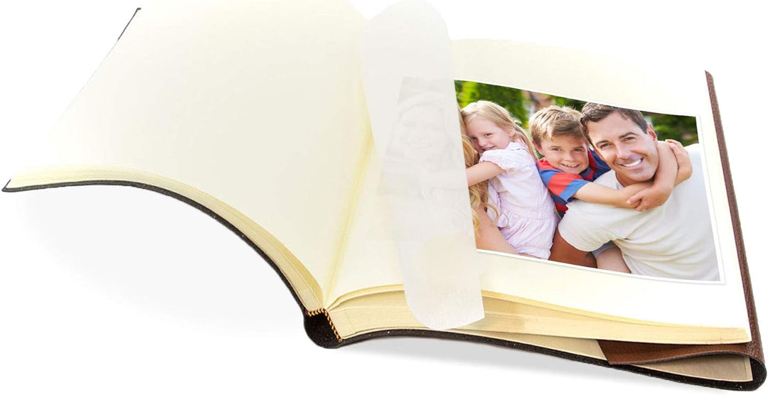 BELCRAFT Tivoli Fotoalbum aus recyceltem Leder fadenheftung, Handgearbeitet in klassischem italienis