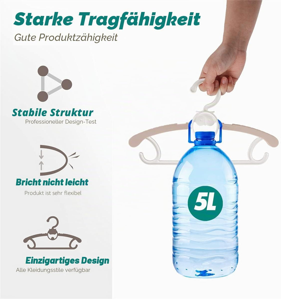 Spesh 20 Stücke Kinderkleiderbügel 29-40cm Verstellbare Baby Kleiderbügel mit Stapelbaren Haken Ruts