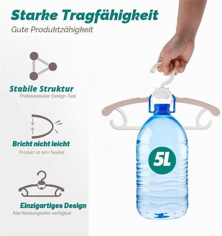Spesh 20 Stücke Kinderkleiderbügel 29-40cm Verstellbare Baby Kleiderbügel mit Stapelbaren Haken Ruts