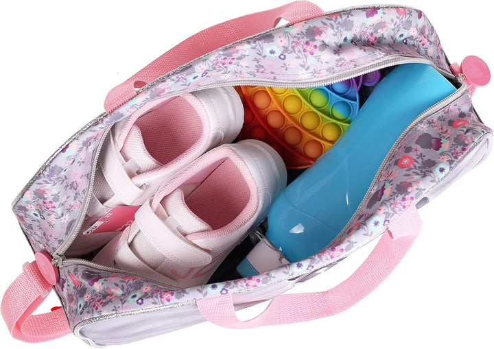 Sporttasche für Mädchen Pferde 40x25x13 cm Rose/Grau (20ko), Rose/Grau (20ko)
