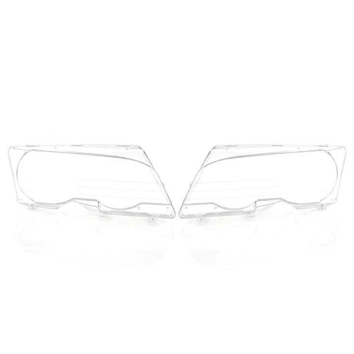 LST 2x Scheinwerferglas Streuscheibe Halogen Xenon links rechts Set kompatibel mit BMW 3er E46 Coupe