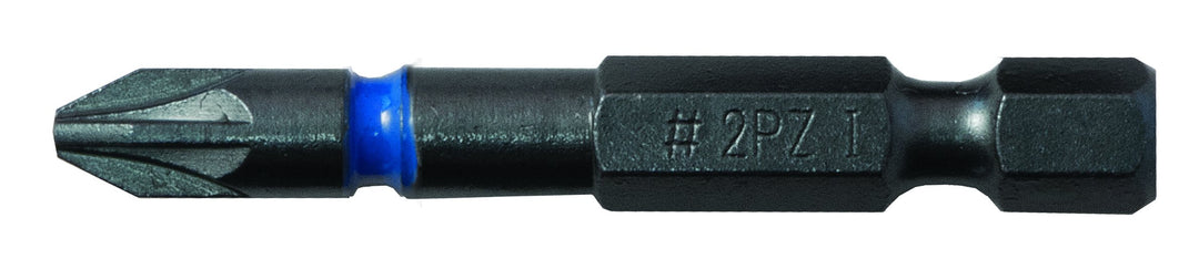 Unbekannt T4560 PZ2LD 50 mm PZ2 Stahl-Schlagschrauber-Bit – Blau (3 Stück)